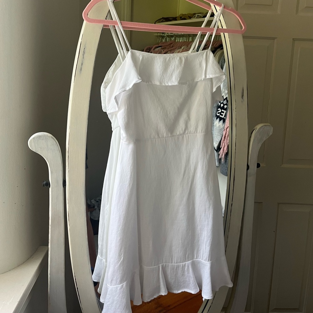 White mini dress